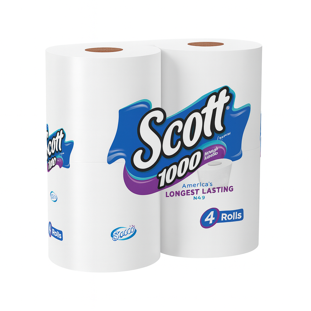 Toilet Paper, 4 Rolls